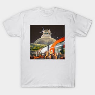 Metropolitan Dreams: A Surreal Collage to Wanderlust T-Shirt